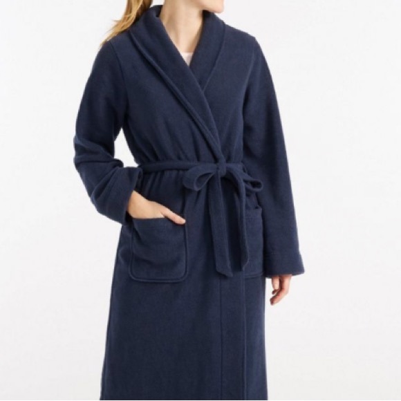 L.L. Bean Intimates & Sleepwear Ll Bean Fleece Wrap Robe Wrapfront